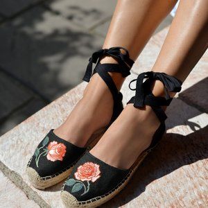 BNIB Soludos Vogue 125 Rose Espadrilles, Sz 8.5